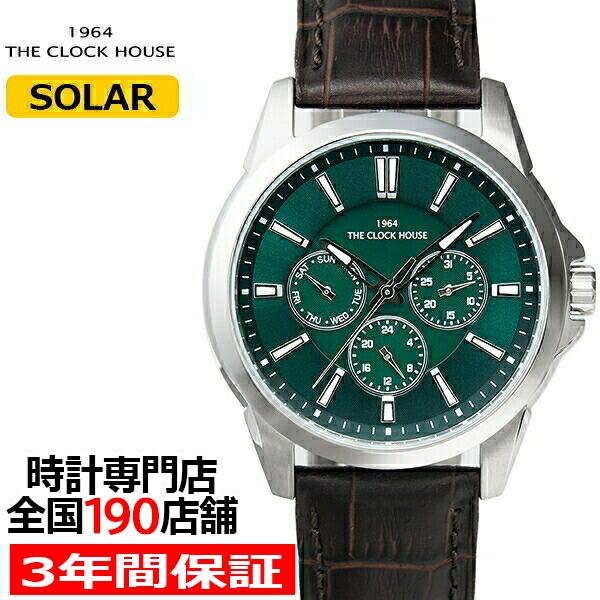 ザ・クロックハウス MBC1006-GR1B ビジネスカジュアル メンズ 腕時計 ソーラー グリーン...