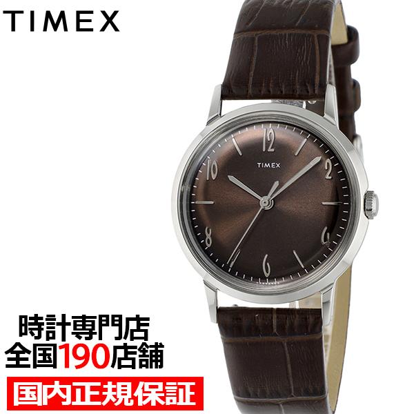 タイメックス マーリン TW2W93300 メンズ 腕時計 手巻き ブラウンダイヤル 革バンド