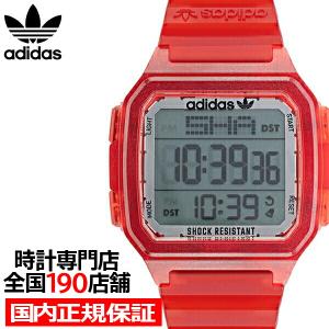 adidas アディダス STREET ストリート DIGITAL ONE GMT デジタルワン GMT AOST22051 メンズ 腕時計 電池式 デジタル ワールドタイム レッド｜theclockhouse