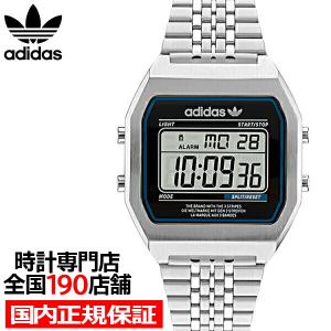 adidas アディダス STREET ストリート DIGITAL TWO デジタルツー AOST22072 メンズ 腕時計 電池式 デジタル ブラック シルバー｜theclockhouse