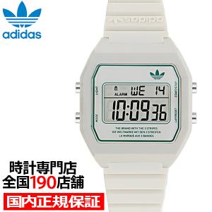 adidas アディダス STREET ストリート DIGITAL TWO デジタルツー AOST23557 メンズ レディース 腕時計 電池式 デジタル 樹脂ベルト ホワイト｜theclockhouse