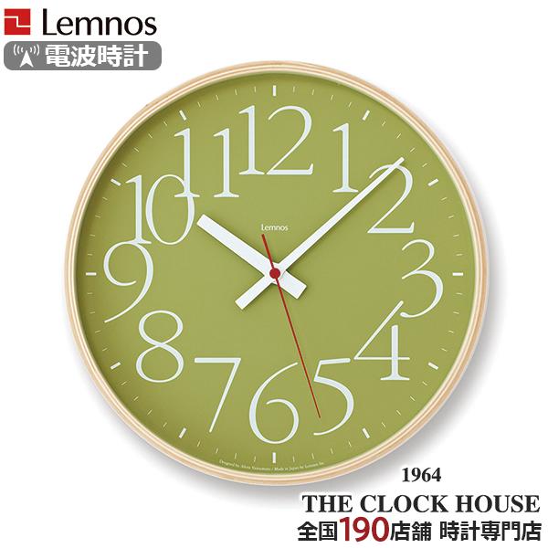 タカタレムノス 掛け時計 カーサ エーワイ クロック アールシー 電波 クオーツ 電池式 グリーン ...