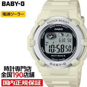 4月6日発売 BABY-G 電波ソーラー デジタル 薄型 ラウンドフェイス BGR-3003NC-7JF レディース 腕時計 樹脂バンド ホワイト 国内正規品 カシオ｜theclockhouse