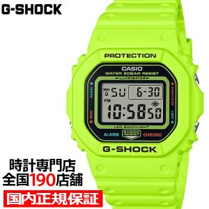 6月7日発売/予約 G-SHOCK 5600 ENERGY PACK エナジーパック DW-5600EP-9JF メンズ 腕時計 電池式 スクエア デジタル 樹脂バンド イエロー 国内正規品 カシオ｜theclockhouse