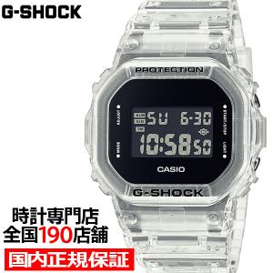 G-SHOCK 5600シリーズ スケルトン DW-5600USKE-7JF メンズ 腕時計 電池式 デジタル スクエア クリア 反転液晶 国内正規品 カシオ｜theclockhouse