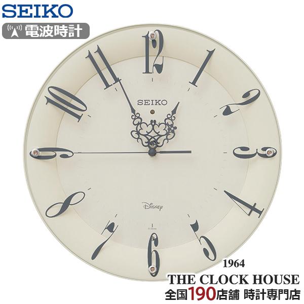 セイコー クロック 大人ディズニー ミッキー&amp;ミニー 電波 掛け時計 FS506C クオーツ 電池式...