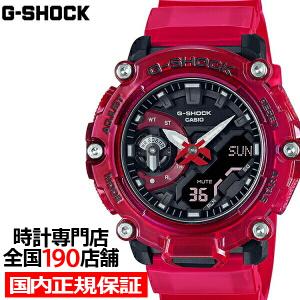 2月11日発売 G-SHOCK Gショック Sound Wave サウンドウェーブ GA-2200SKL-4AJF メンズ 腕時計 電池式 アナデジ 樹脂バンド レッド 国内正規品 カシオ