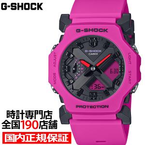 4月12日発売 G-SHOCK GA-2300シリーズ ミニマルデザイン 小型 薄型 GA-2300-4AJF メンズ レディース 腕時計 電池式 アナデジ 反転液晶 ピンク 国内正規品｜theclockhouse