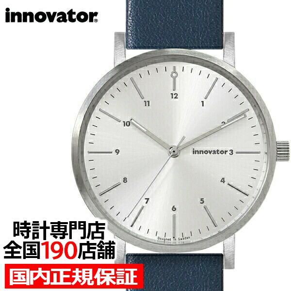 イノベーター エンケル IN-0007-15 メンズ 腕時計 38mm クオーツ ホワイト ネイビー...