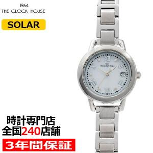 ザ クロックハウス ビジネスカジュアル LBC1006-WH1A レディース 腕時計 ソーラー ステンレス カレンダー ホワイト