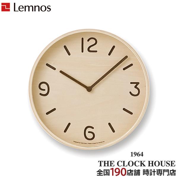 タカタレムノス 掛け時計 カーサ トムソン クオーツ 電池式 ナチュラル プライウッド 奈良 雄一 ...