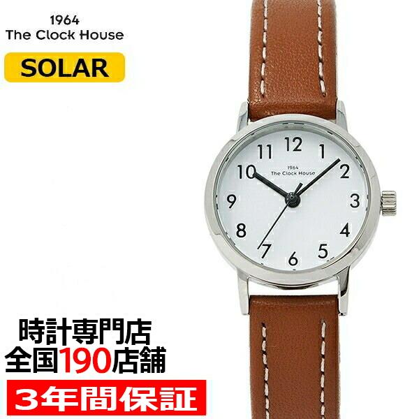 ザ・クロックハウス ナチュラルカジュアル LNC1001-WH2B レディース 腕時計 ソーラー 革...