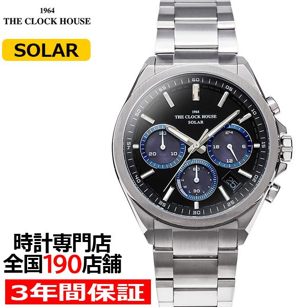 ザ・クロックハウス エッジ ソーラー クロノグラフ MBC1008-BK2A メンズ 腕時計 ビジネ...