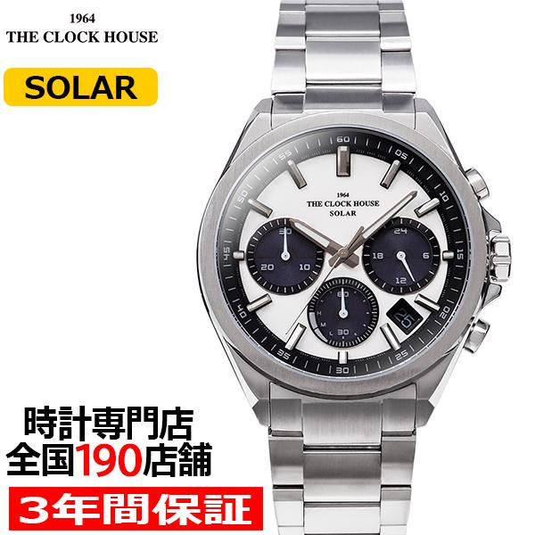 ザ・クロックハウス エッジ ソーラー クロノグラフ MBC1008-WH1A メンズ 腕時計 ビジネ...