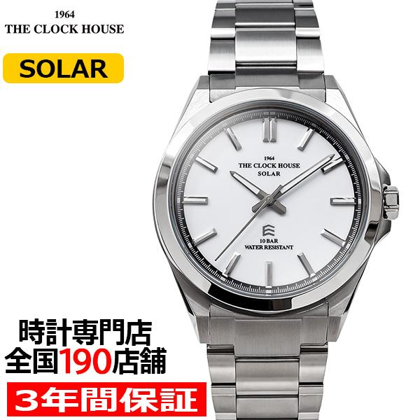 ザ・クロックハウス エッジ ソーラー 3針 グロス MBC1009-WH1A メンズ 腕時計 ビジネ...