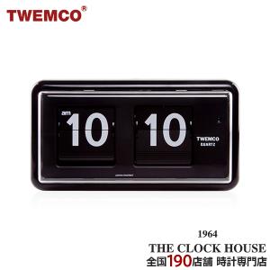 TWEMCO トゥエンコ パタパタ時計 フリップクロック パーペチュアルカレンダー 置き時計 ブラック QT-30 BLACK｜theclockhouse