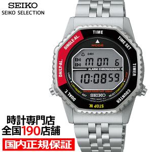 セイコー セレクション A829 ロトコール 復刻モデル アストロノート SBJG019 メンズ 腕時計 クオーツ 電池式 デジタル ブラック レッド