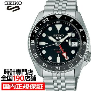 セイコー5 スポーツ SKX Sports Style GMTモデル SBSC001 メンズ 腕時計 メカニカル 自動巻き ブラック 日本製｜theclockhouse