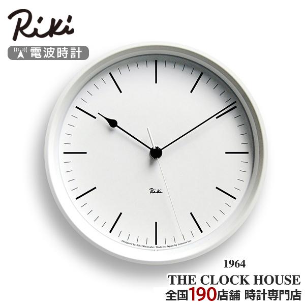 リキ スチール 電波 掛時計 クロック ホワイト シンプル RIKI STEEL CLOCK WR0...