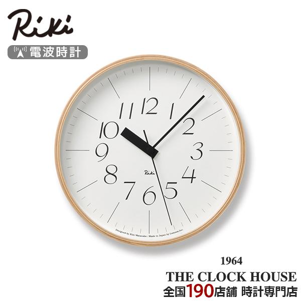 リキクロック 電波時計 掛時計 スイープセコンド ナチュラル ユニバーサル RIKI CLOCK R...