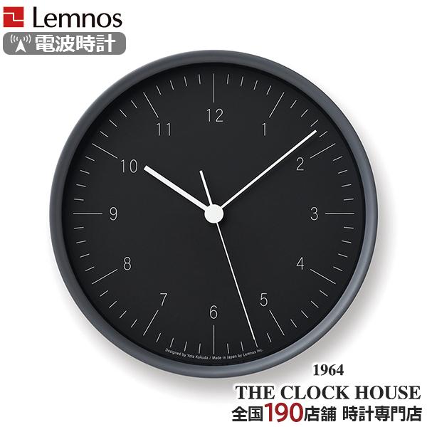 タカタレムノス 掛け時計 カーサ シティポップ 電波 クオーツ 電池式 ブラック スイープセコンド ...