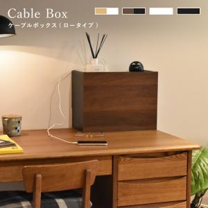 ケーブルボックス タップ ルーター 収納ボックス　Lowタイプ