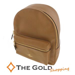 コーチ チャーリー ミディアム バックパック F30550 レザー ブラウン 茶色 COACH ショルダーバッグ 中古｜thegoldshopping