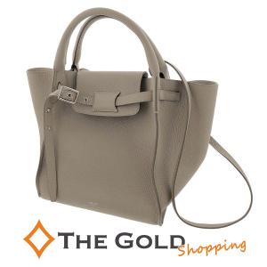 セリーヌ ビッグバッグ スモール 2WAY ハンドル ベルト ライトトープ グレージュ SMALL BIG BAG CELINE ショルダーバッグ◆中古｜thegoldshopping