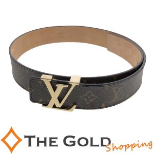 ルイヴィトン サンチュール イニシアル ベルト モノグラム 32/80 40MM M9608W LOUIS VUITTON レディース 女性用 中古｜thegoldshopping