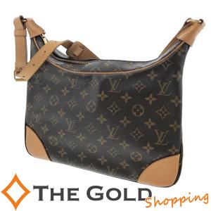 ルイヴィトン ブローニュ モノグラム ショルダートート 肩掛け ブラウン 茶色 M51265 LOUIS VUITTON ショルダーバッグ 中古｜thegoldshopping