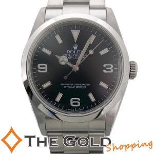 ロレックス エクスプローラーI 114270 V番 2010年 国内 黒文字盤 自動巻き ステンレス ROLEX 腕時計 メンズ ウォッチ 男性用 中古