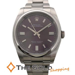 ROLEX オイスターパーペチュアル 116000 OH済 紫 レッドグレープ パープル文字盤 36...