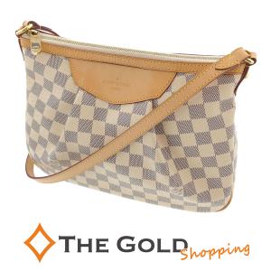 ルイヴィトン シラク―サPM N41113 ダミエ アズール ホワイト 白 斜め掛け LOUIS VUITTON ショルダーバッグ【中古】｜thegoldshopping