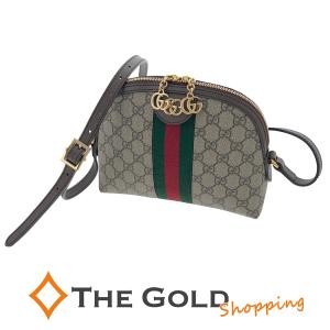 GUCCI GG ショルダーバッグ 499621 オフィディア ベージュ GGスプリーム レザー ウェビング レディース グッチ◆中古｜thegoldshopping