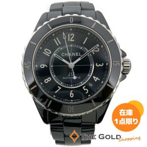 CHANEL シャネル H5697 J12 黒セラミック デイト 自動巻き メンズ 良品  