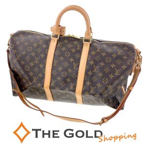 LOUIS VUITTON キーポルバンドリエール50 M41416 モノグラム キャンバス ブラウン ボストンバッグ ストラップ付き 男女兼用 ルイヴィトン