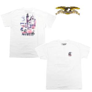 ANTIHERO SKATEBOARDS Tシャツ アンタイヒーロー 白 半袖　CITYSCAPES TEE (WHITE)｜theitaya