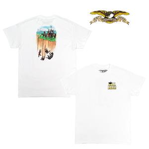 ANTIHERO SKATEBOARDS Tシャツ アンタイヒーロー 白 半袖　JOE BUFFALO TEE （WHITE）｜theitaya