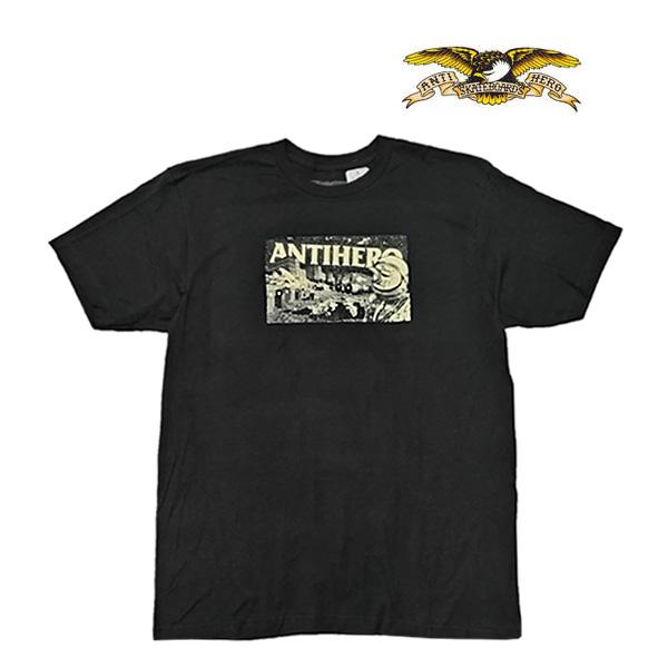 ANTIHERO SKATEBOARDS Tシャツ アンタイヒーロー 黒 半袖　SPACE COND...