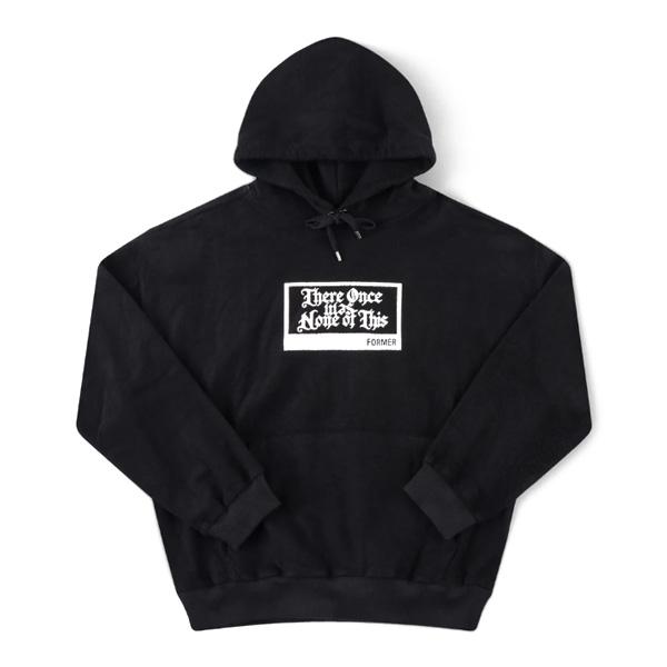FORMER パーカー 黒 フォーマー　FORMER  REALIZATION HOOD （BLAC...