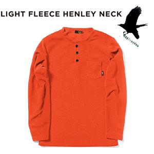 23-24 グリーンクロッシング インナー ヘンリーネック　GREEN CLOTHING LIGHT FLEECE HENLEY NECK  (ORANGE）｜theitaya