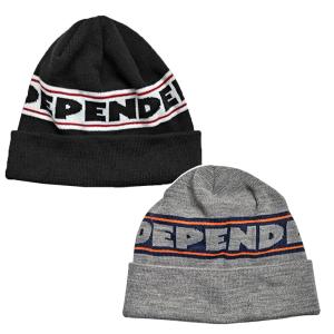 INDEPENDENT ビーニー　INDEPENDENT Bar Logo Independent Beanie （BLACK　DK GREY） インディペンデント  ニット帽｜theitaya