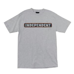 INDEPENDENT SKATEBOARD  Tシャツ 半袖 グレー インディペンデント　Bar Logo Independent T-Shirt （GREY）｜THE ITAYA