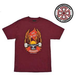 INDEPENDENT Tシャツ　INDEPENDENT Ride Free Mens Independent T-Shirt （Ath Maroon） 半袖 メンズ インディペンデント｜theitaya