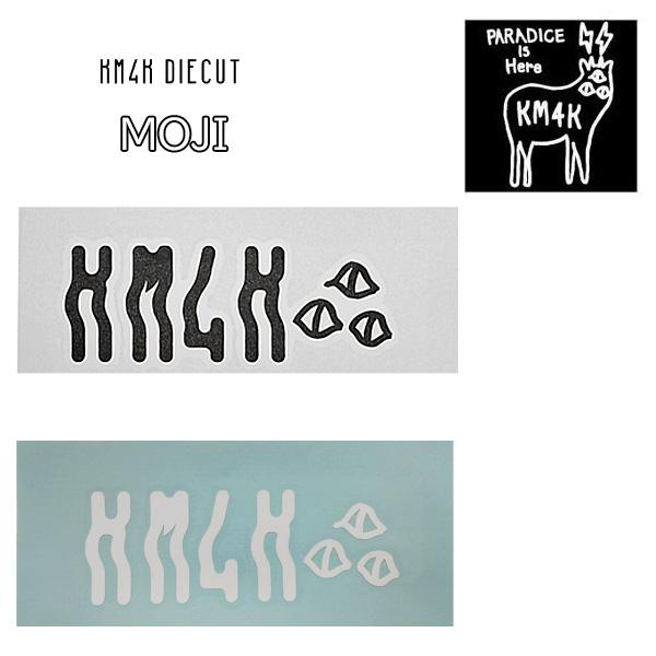 “再入荷” KM4K ステッカー　KM4K DIECUT STICKER “MOJI” （BLACK...