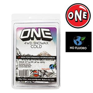 スノーワックス ワンボール ONEBALL 4WD Cold Snow Wax Cold = 21° to 5°F  (-6°  to -15°Ｃ ) 165g（COLD） NO FLUORO｜theitaya