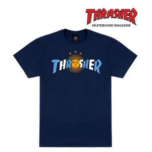 THRASHER（スラッシャー） マガジン フレイム ロゴ 半袖Tシャツ