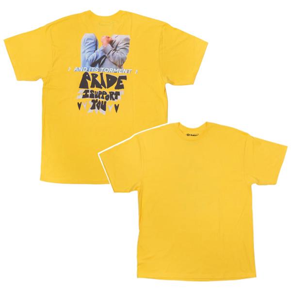 TORMENT MAGAZINE トーメントマガジン Tシャツ 半袖 イエロー メンズ　2021 T...