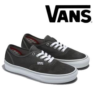 スケート オーセンティック スニーカー バンズ VANS SKATEBOARDING SKATE AUTHENTIC SHOES  (DARK GREY/WHITE)｜theitaya