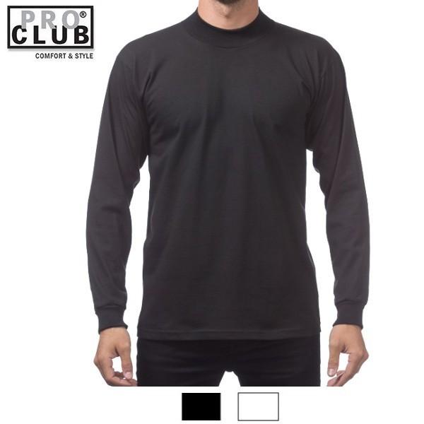 【大きいサイズ2XL-3XL】プロクラブ PRO CLUBハイネック長袖Tシャツ【ヘビーウェイト】:...